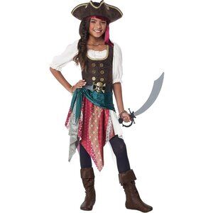 California Costumes Boho Pirate Kids X-LARGE (12-14)